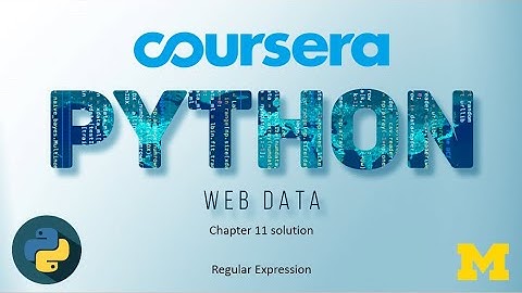 Coursera Programming for Everybody( Using Python to Access Web Data )  chapter 11 week 2 solution