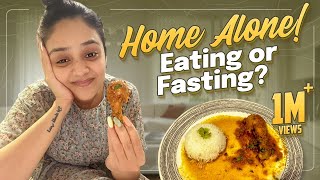 Home Alone Eating Or Fasting || Sreemukhi