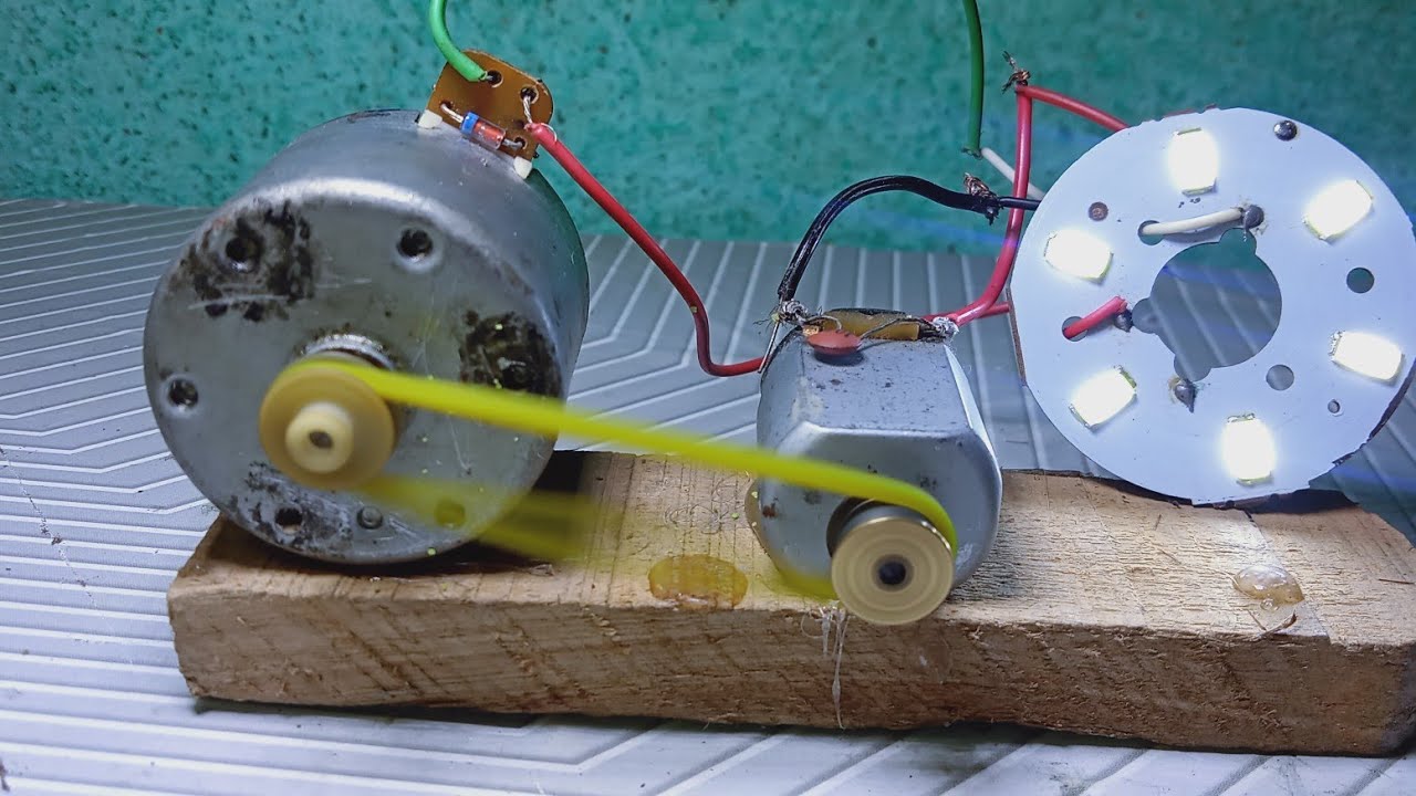 How To Make A DC Motor generator New Project From DC Motor DC Motor