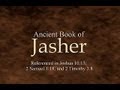 Book of Jasher Audio Version