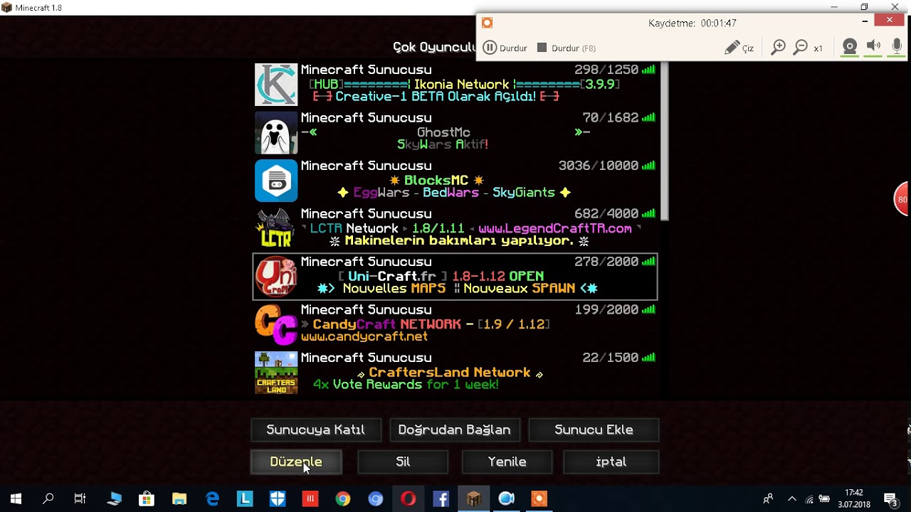 Minecraft çok oyunculu serverler (premiumsuz) - YouTube
