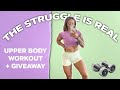 LIFE'S A BI*** & THE STRUGGLE IS REAL - UPPER BODY WERK!!