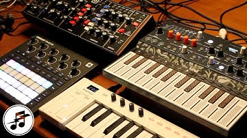 SYNTH JAM - Novation Circuit Tracks - Behringer Model D - Arturia MicroFreak
