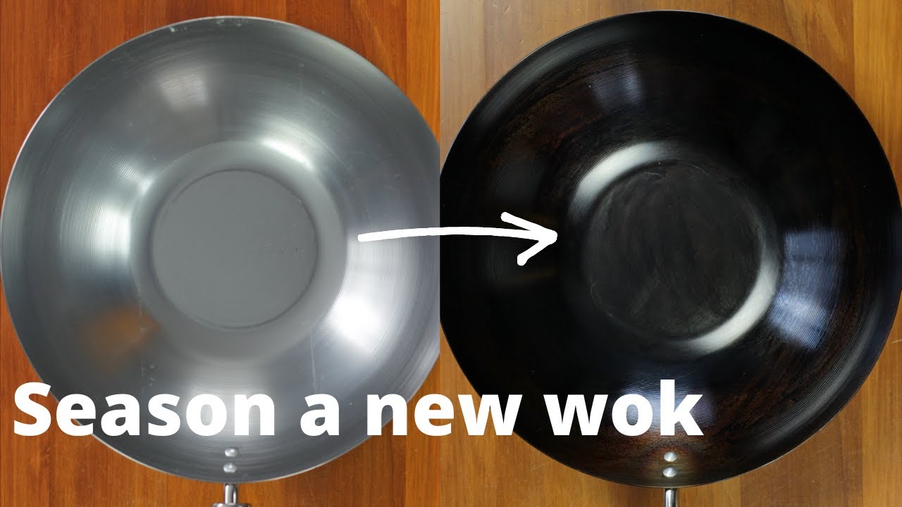 How to season a new wok(铁锅开锅)