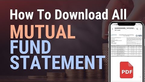 How to download mutual fund statement online ll CAMS se mutual fund statement kaise download kare