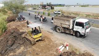 Wonderful is processing !! Mini dozers pushing mud fill the cannal & truck unloading by Bulldozer Actions 400 views 2 months ago 43 minutes