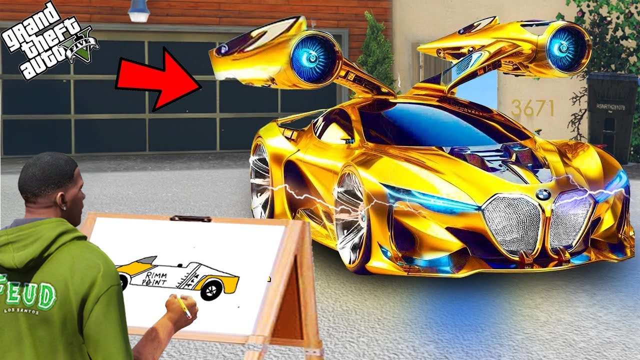 Franklin Using Magical Painting To Find Strongest God Car In Gta 5 Telugu | #gta5