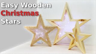 Easy to Make Wooden Stars | Step By Step Indepth Process