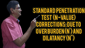 Standard Penetration Test N-Value Corrections due to Overburden (N’) and due to Dilatancy (N’’)| SPT