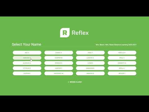 Reflex login Directions