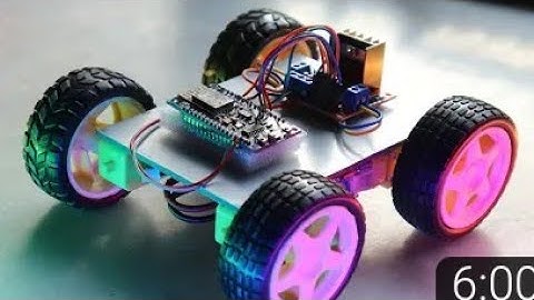 How to Make DIY Arduino SmartPhone controlled WiFi car Using NodeMCU Esp8266, L298N Motor Driver amz