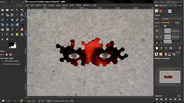 Creepy guy behind the wall 3 - GIMP Tutorial