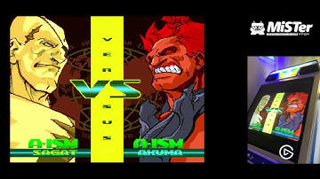 Street Fighter Alpha 3 (CPS2 core beta) on MiSTer FPGA - 1CC Sagat