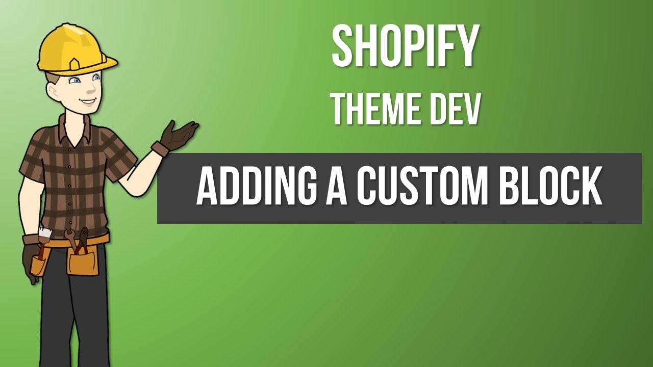 Adding A Custom Block In A #Shopify Theme