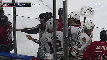 Matt Tomkins vs. Troy Grosenick - IceHogs at Admirals - 2/20/20