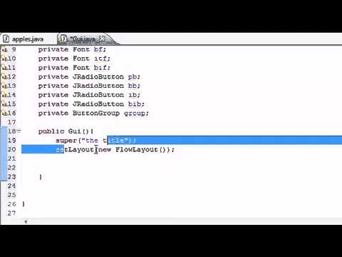 Java Programming Tutorial   66   JRadioButton