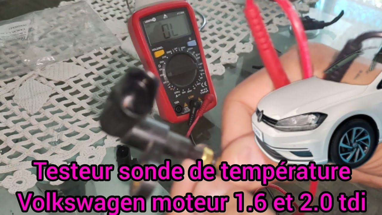 tester capture sonde de température liquide de refroidissement