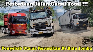Repair Completely Failed || The Main Cause of Road Damage in Batu Jomba