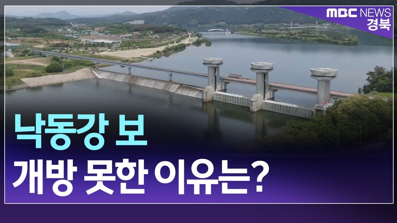 R3]낙동강 보 개방 못한 이유.. / 안동MBC