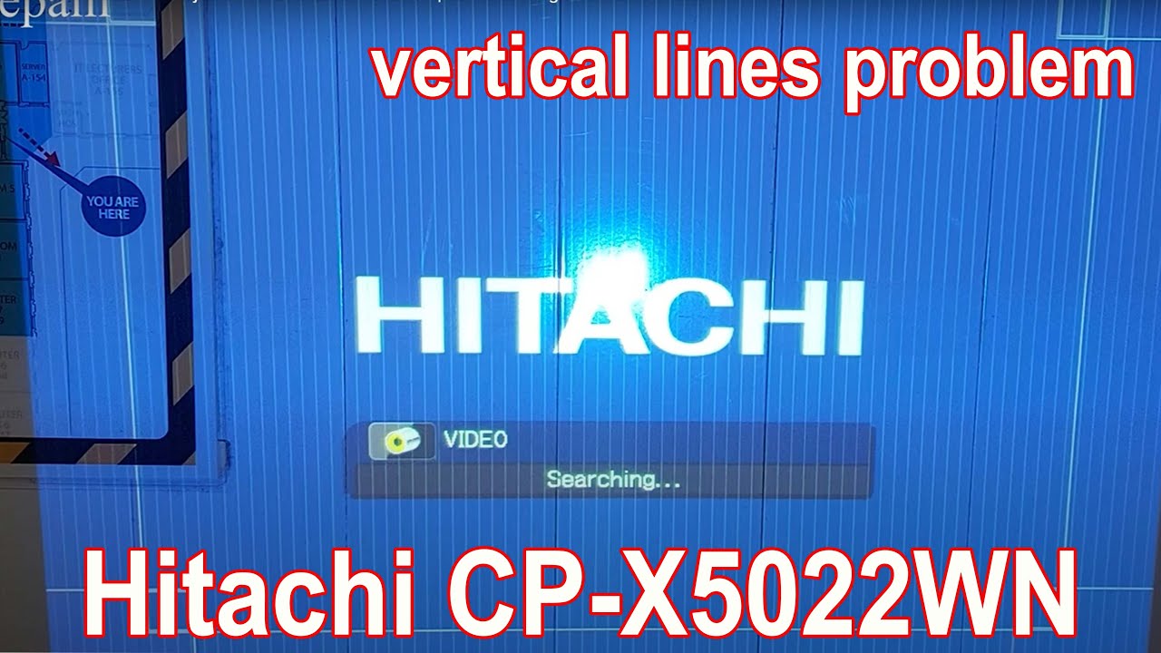 Hitachi CP-X5022WN Projector Vertical Lines Problem | Just Showing  Flex Cable Problem
