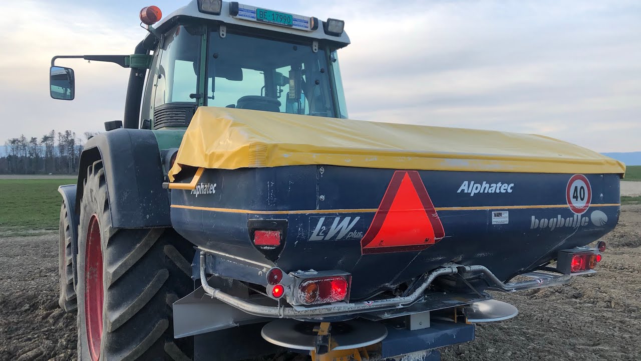 Bogballe Düngerstreuer im Einsatz