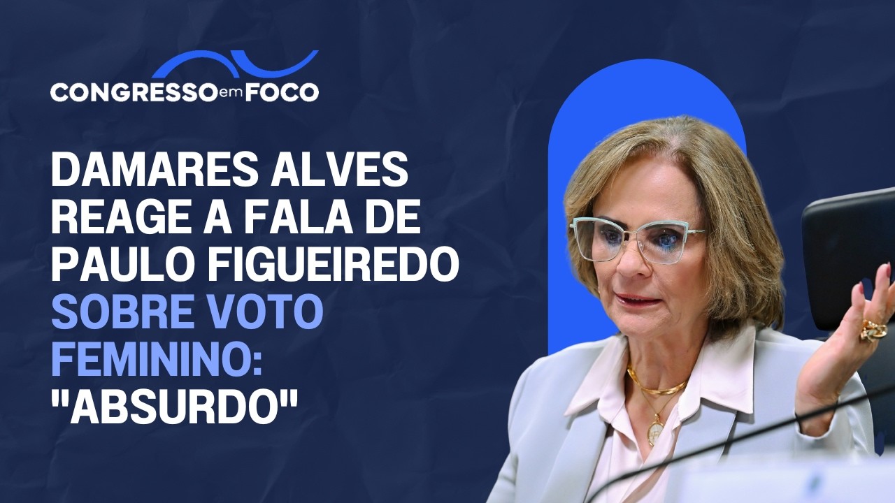 Damares Alves reage a fala de Paulo Figueiredo sobre voto feminino: "absurdo" Damares Alves reage a fala de Paulo Figueiredo sobre voto feminino: "absurdo"