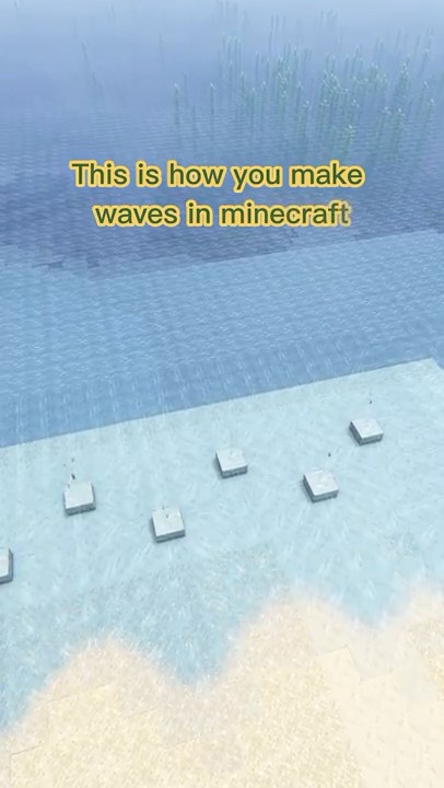 Minecraft Waves #minecraft #minecrafttutorial #minecraftbuilding # ...