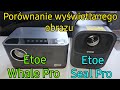 Projektor Led Lcd Etoe Whale Pro i Etoe Seal Pro - porównanie wyświetlanego obrazu -