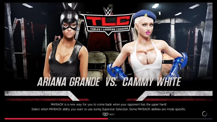 Ariana Grande vs. Cammy (WWE 2k19) - Girl Fighting