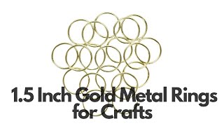 1.5 inch Round Gold Metal Rings for Crafts