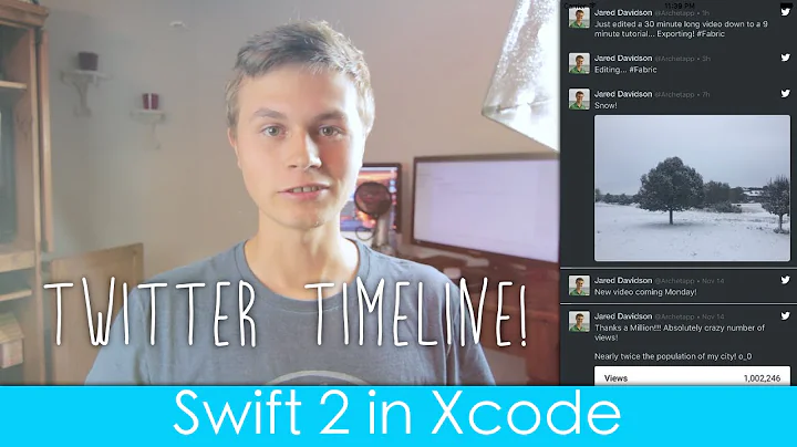 Display Twitter Timeline! (Fabric : Swift 2 in Xcode)