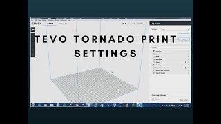 Tevo Tornado print Settings. screenshot 5