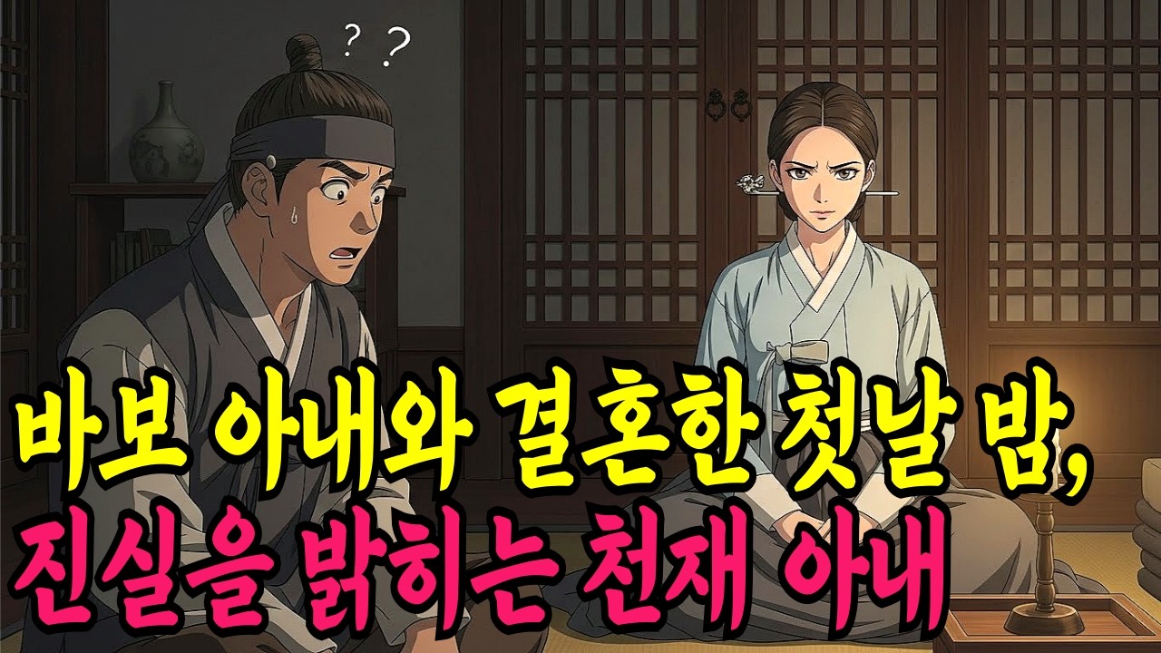 바보 아내와 결혼한 첫날 밤, 진실을 밝히는 천재 아내ㅣ야담·민담·전설·신화·설화·야사·옛날이야기·조선시대이야기·오디오북·재미있는이야기