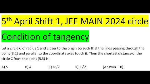 Let a circle C of radius 1 and closer to the origin be such that the lines passing through the point