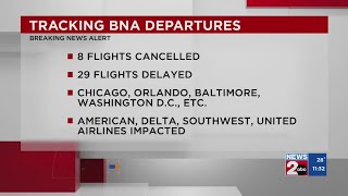 Tracking BNA flights, power outages amid winter weather