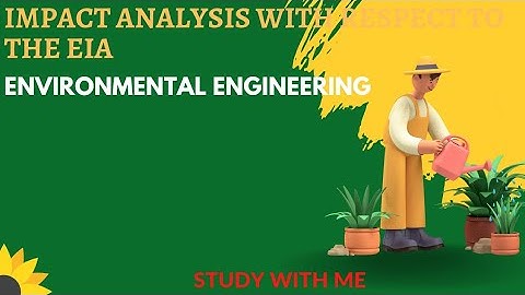 Impact Analysis With respect to the EIA | Environmental Engineering