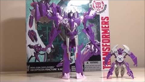 Transformers Robots in Disguise 2015 Minicon Deployer Fracture & Airazor Review