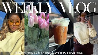 WEEKLY VLOG ❥ home refresh.. the urge to purge, fly girl things, + Valentine’s Day gifts 🌷