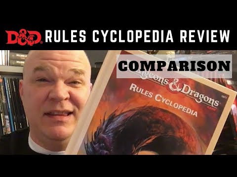 POD Dungeons and Dragons Rules Cyclopedia Review and Comparison