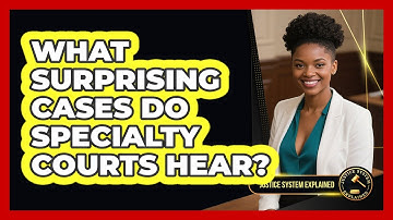 What Surprising Cases Do Specialty Courts Hear? - Justice System Explained