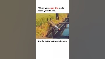When you copy the code from your friends 😂 #linux #typescript #golang #html #css #reactjs #memes #ai