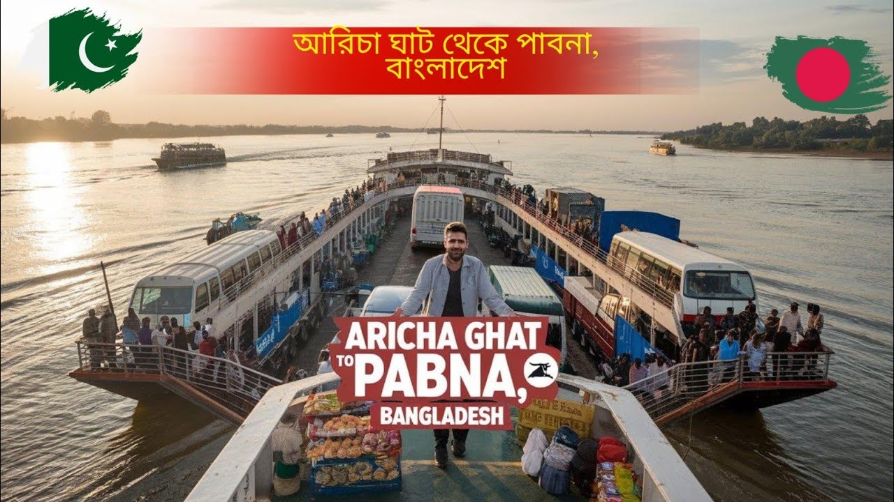 Manikganj to Pabna city Aricha ferry Ghat to kazirhat |