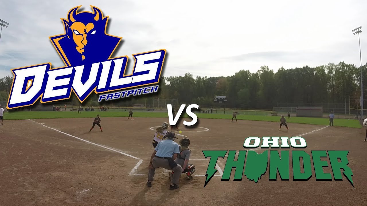 Devils Fastpitch vs Ohio Thunder 16/18u fastpitch softball game YouTube