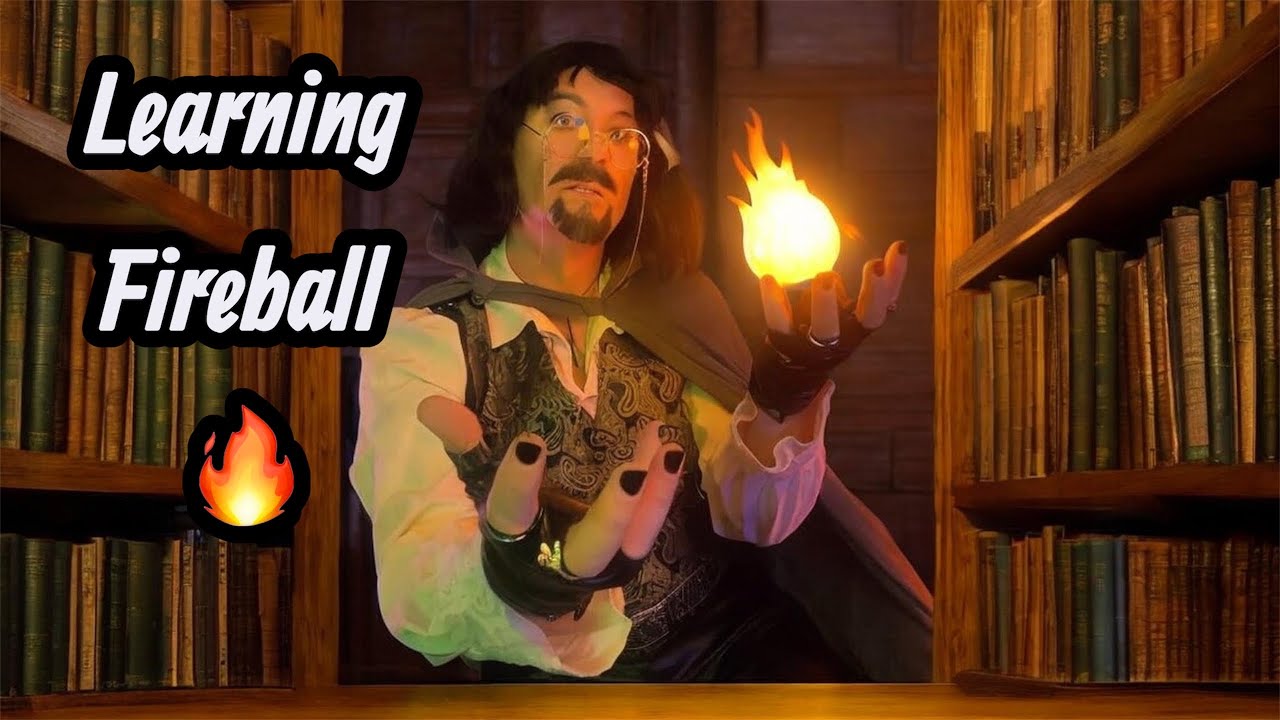 The wizard teaches you fireball