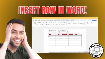 How to Insert a Row in a Table in Word - Full Tutorial [2025]