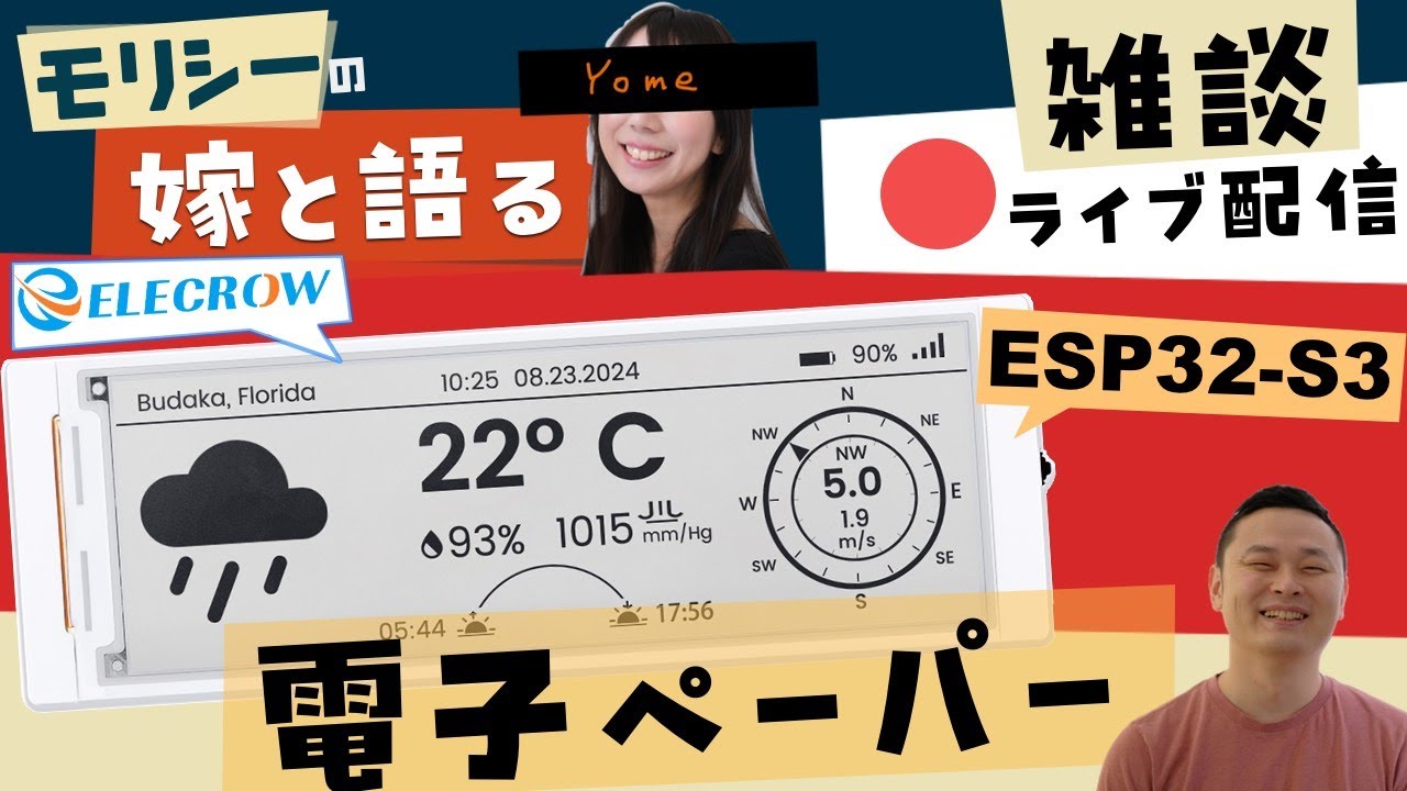電子ペーパーの使い方を見ていく、5.79”ペーパーを見ていく with 嫁
