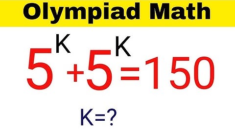 USA Olympiad Exponential Math Equation | Solve for k