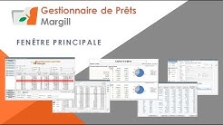 Gestionnaire de Prêts Margill - Fenêtre Principale