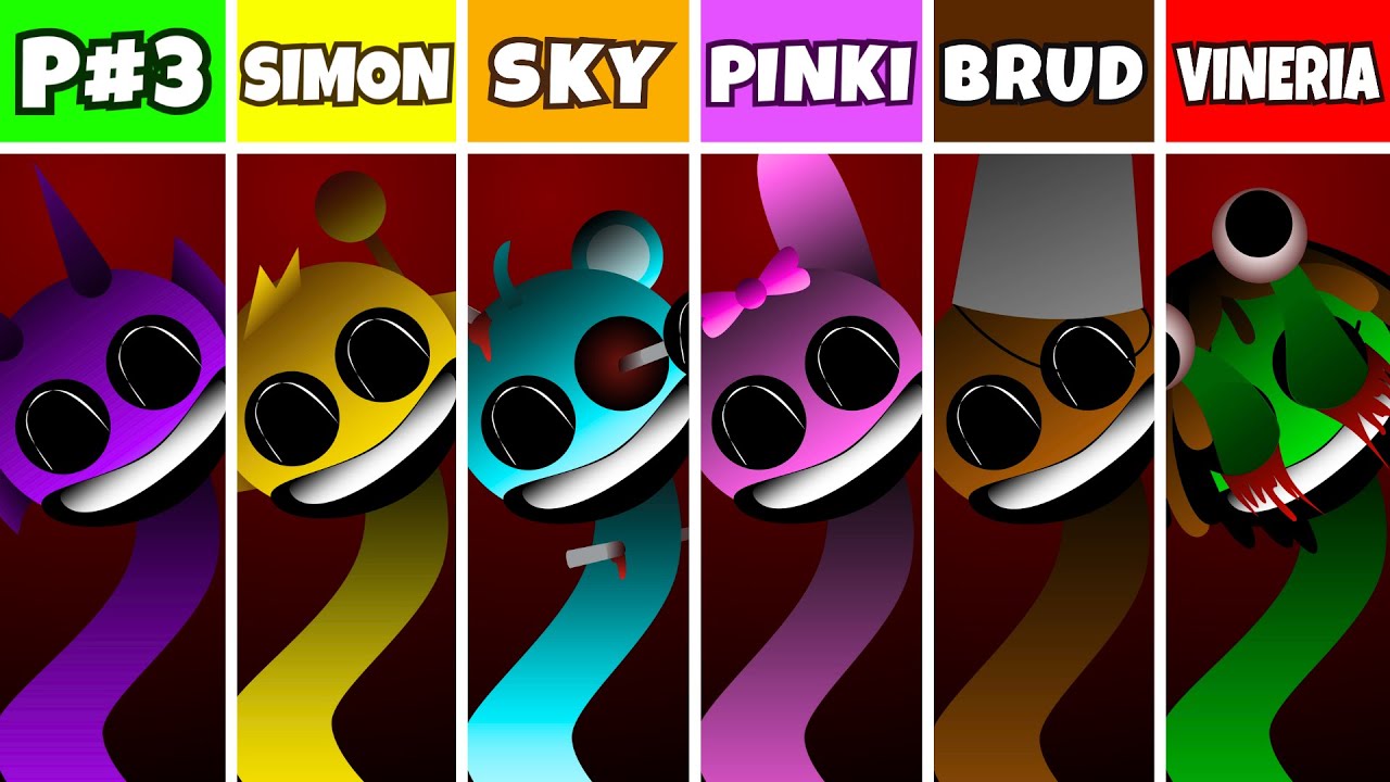 Incredibox Sprunki: Phase 3 But Simon VS Sky VS Pinki VS Brud VS Vineria VS Tunner