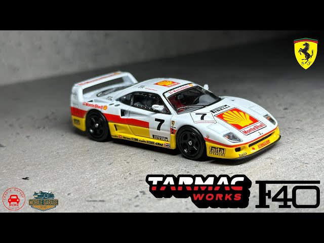 1/64 Tarmac Works x IXO models Ferrari F40 GT Italian GT